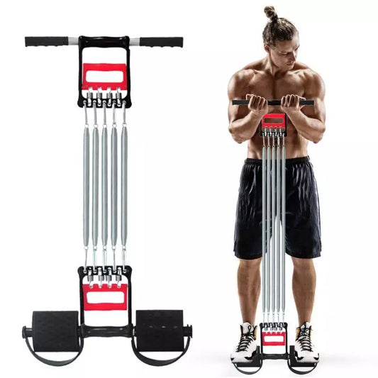 Spring chest resistance bands