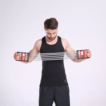 Spring chest resistance bands