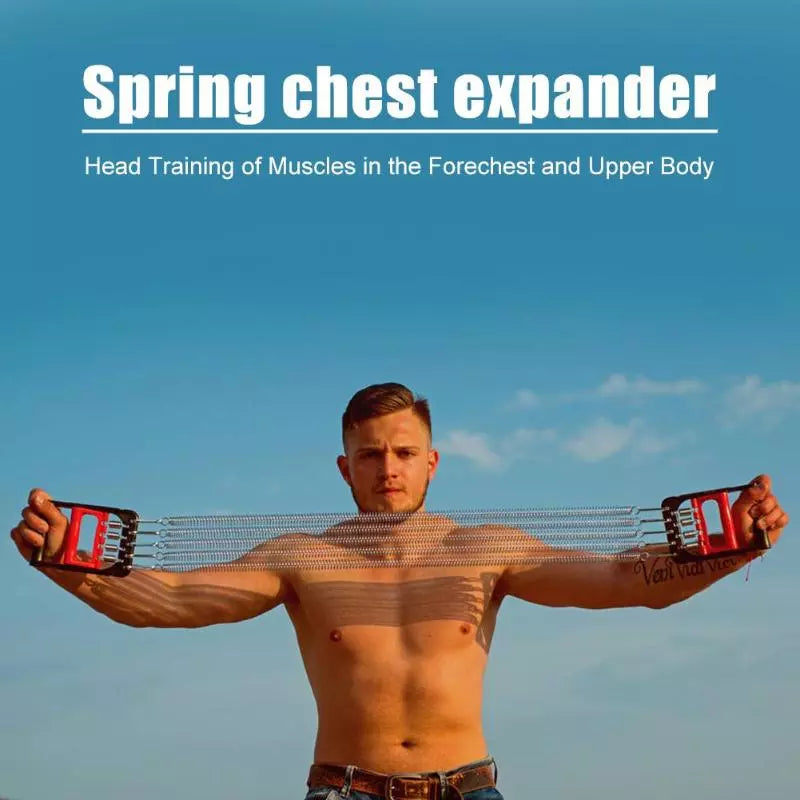 Spring chest resistance bands